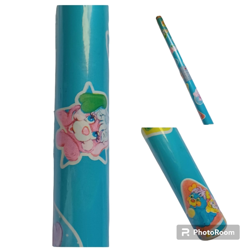 Popples Vintage Wrapping Paper Single Roll SEALED 15 Sq Ft American Greeting 80s